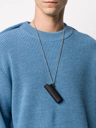 Ambush Logo Lighter Case Necklace In Black