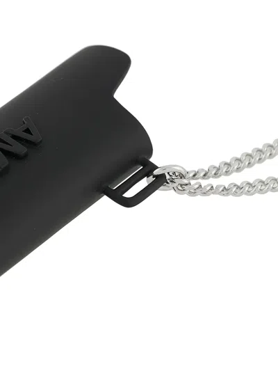 Ambush Logo Lighter Case Necklace In Black
