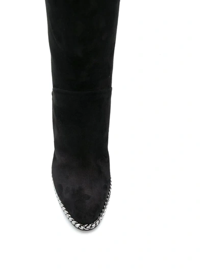 Shop Balmain Knee-high Boots In Black
