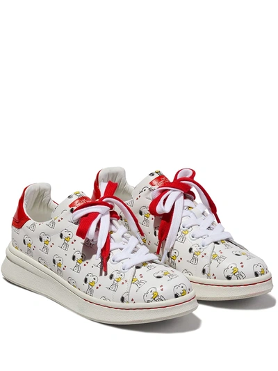 Shop Marc Jacobs X Peanuts The Tennis Shoe Sneakers In White