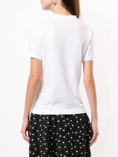 Shop Carolina Herrera Logo Print T-shirt In White