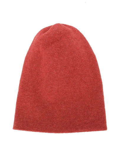 Shop Brunello Cucinelli Knitted Virgin Wool Beanie In Red