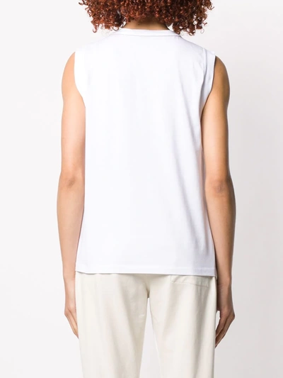 Shop Brunello Cucinelli Basic Tank Top In White