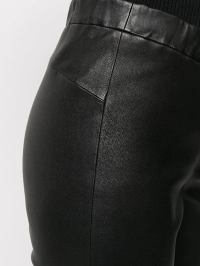 Shop Arma Skinny Leather Trousers In Black