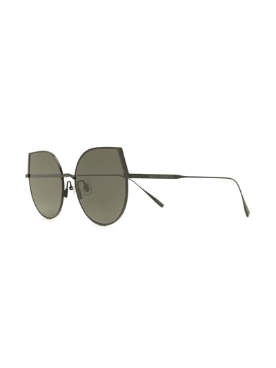 Shop Gentle Monster Dans M01 Cat-eye Frame Sunglasses In Black