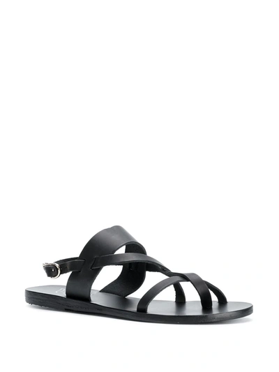 Shop Ancient Greek Sandals Alethea Flat Sandals In Black