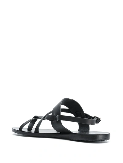 Shop Ancient Greek Sandals Alethea Flat Sandals In Black