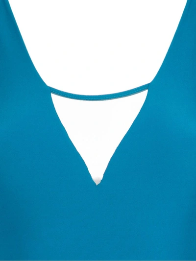 Brigitte Panelled Swimsuit In Blue