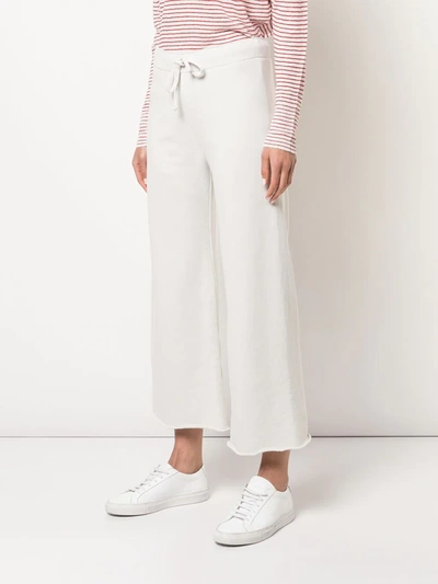 Shop Nili Lotan Cropped Jogging Trousers In White