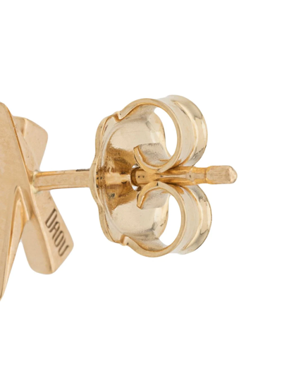 Daou 18kt Yellow Gold Kiss Diamond Earrings In Gold