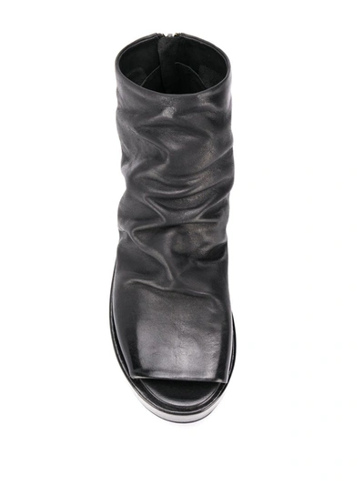 Shop Marsèll Open Toe Platform Sandals In Black