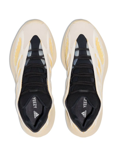 Adidas Originals Yeezy 700 V3 Rubber-trimmed Mesh Sneakers In Neutrals