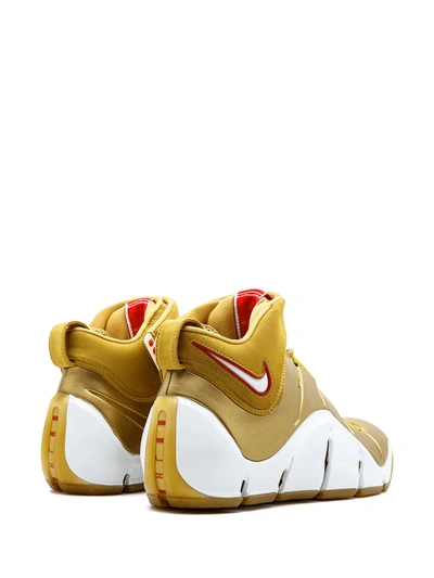 Shop Nike Zoom Lebron 4 "nba All Star" Sneakers In Gold