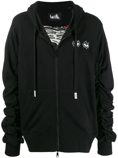 Shop Haculla Embroidered Detail Hoodie In Black