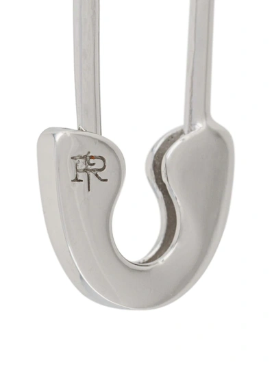 Shop True Rocks Safety Pin Hoop Earring In Silver
