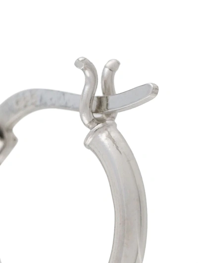 SAFETY PIN HOOP EARRING