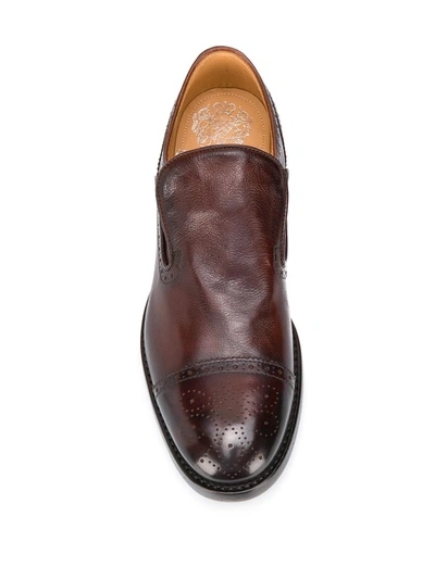 Shop Alberto Fasciani Classic Loafers In Brown