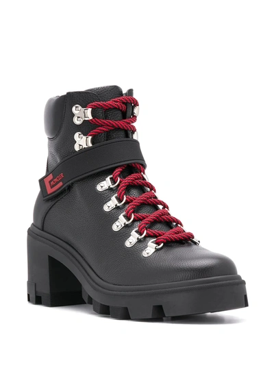Shop Moncler Ankle-length 80mm Hiking Boots In Black