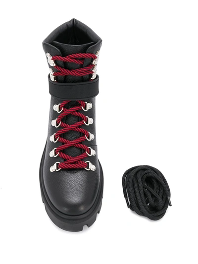 Shop Moncler Ankle-length 80mm Hiking Boots In Black