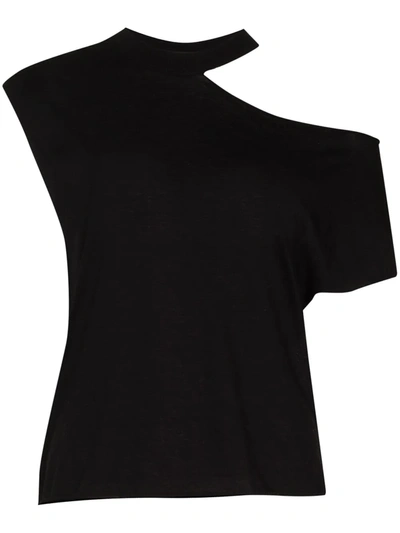 Shop Rta Axel Cut-out T-shirt In Black