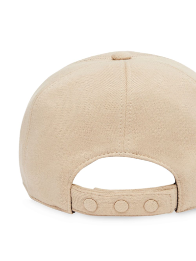 Shop Burberry Monogram-motif Baseball Cap In Neutrals