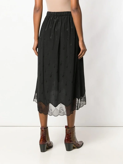 Shop Zadig & Voltaire Joslin Jacquard Skirt In Black