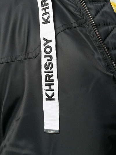 Shop Khrisjoy Hooded Puffer Jacket In Black