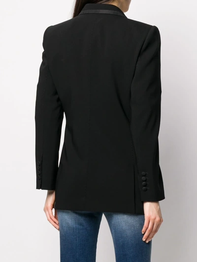 Dolce & Gabbana Single-breasted Twill Turlington Tuxedo Jacket In Black