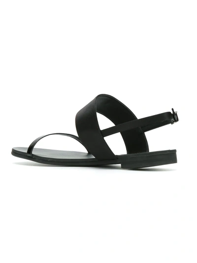 Shop Studio Chofakian Flat Sandals In Black