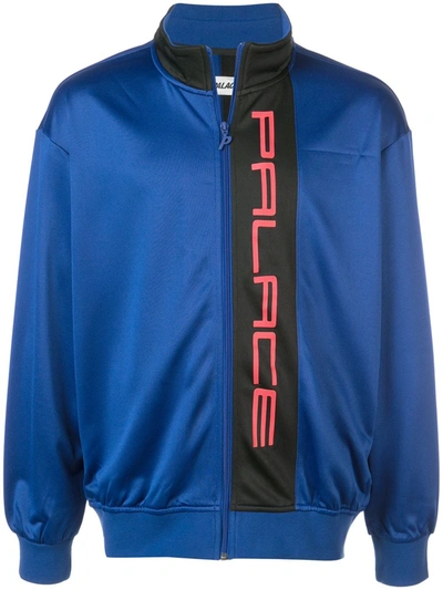 Shop Palace Ritual Zip-up Track Top In Blue