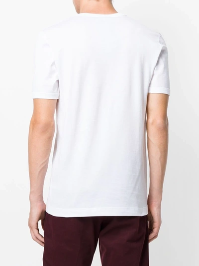 Shop Dolce & Gabbana V-neck T-shirt In White