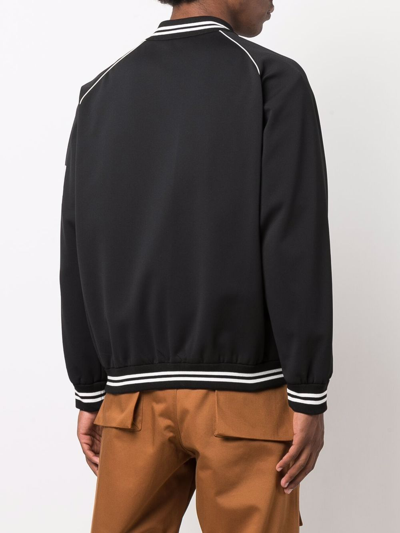 424 Black Polyester Bomber Jacket In Black