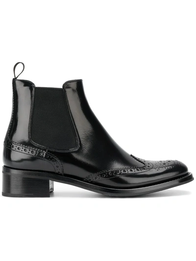 Shop Church's Ketsby 35 Brogue Chelsea Boots In Black