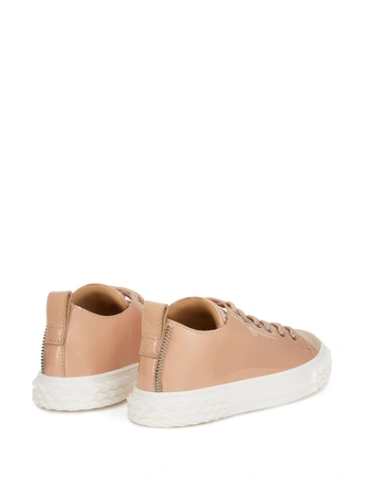 Giuseppe Zanotti Low-top Lace-up Trainers In Pink