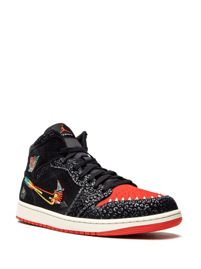 Shop Jordan Air  1 Mid Se "siempre Familia" Sneakers In Black