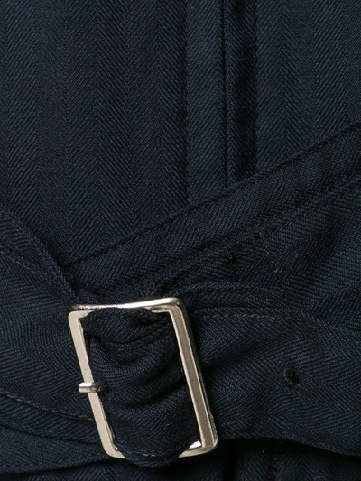 Pre-owned Comme Des Garçons Shirt Buckle Strap Jacket In Blue