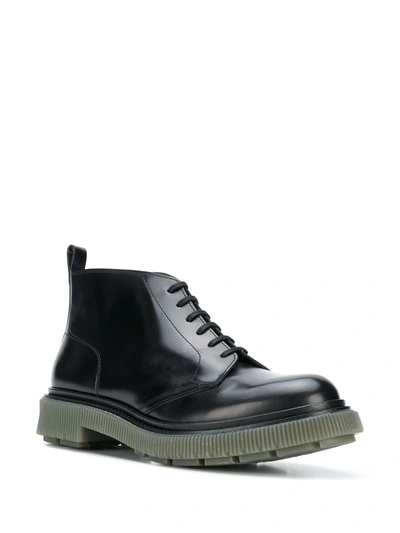 Adieu Lace-up Ankle Boots In Black
