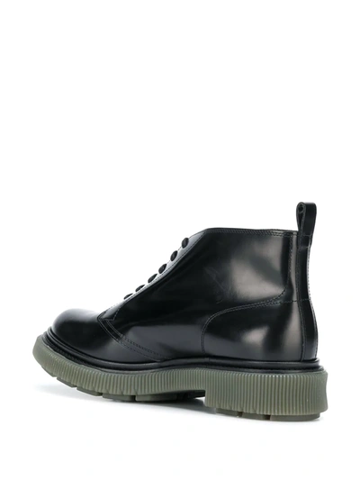 Adieu Lace-up Ankle Boots In Black