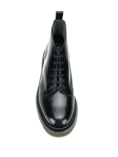 Adieu Lace-up Ankle Boots In Black