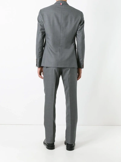 Shop Thom Browne Single-breasted Wool Suit In Grey