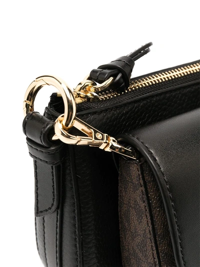 Shop Michael Michael Kors Donna Shoulder Bag In Black