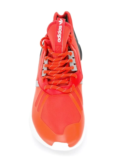 Shop Adidas Originals Tubular Runner Sneakers In Yellow