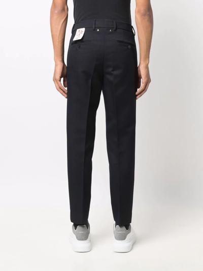 Shop Golden Goose Milano Tailored Tapered Trousers In Blue