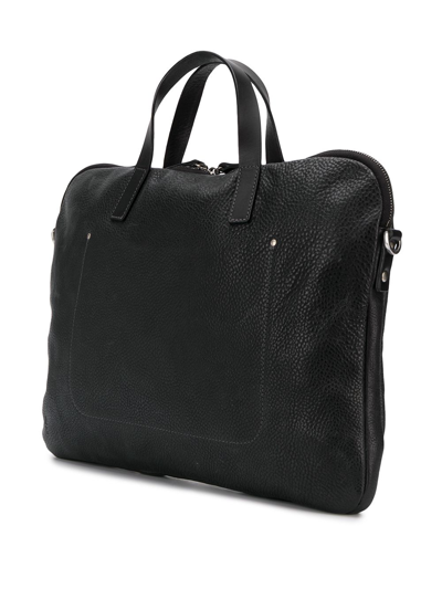Shop Ally Capellino Marcus Leather Folio Bag In Black
