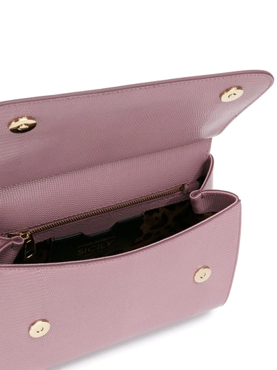 Shop Dolce & Gabbana Medium Sicily Tote Bag In Pink