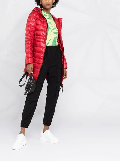 Shop Canada Goose Cypress Hooded Coat In Red