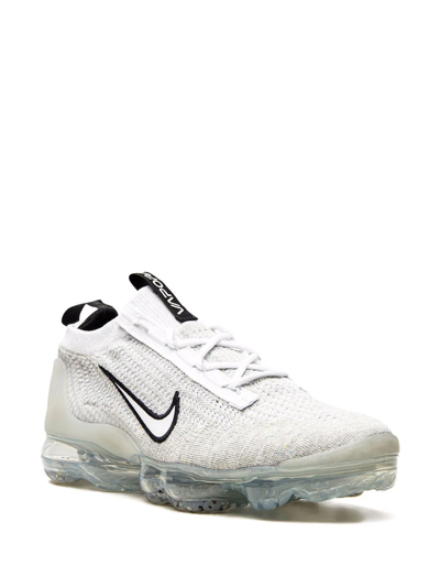 Shop Nike Air Vapormax 2021 Flyknit "monochrome" Sneakers In White