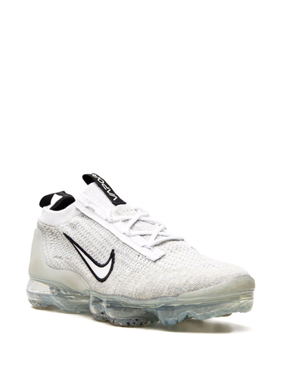Nike Big Kids Air Vapormax 2021 Flyknit Casual Sneakers From Finish Line In White