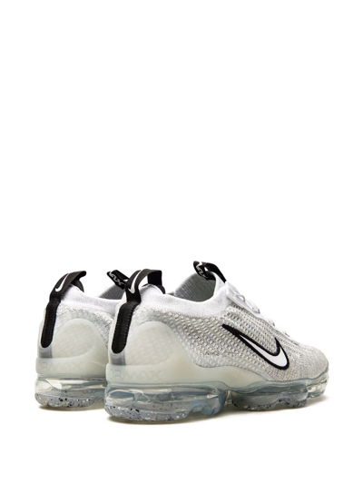 Shop Nike Air Vapormax 2021 Flyknit "monochrome" Sneakers In White