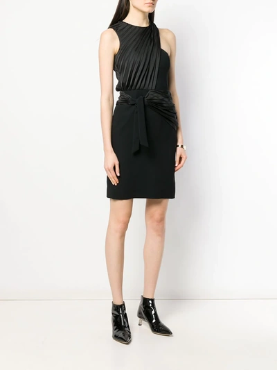 Shop Victoria Victoria Beckham Fitted Mini Dress In Black